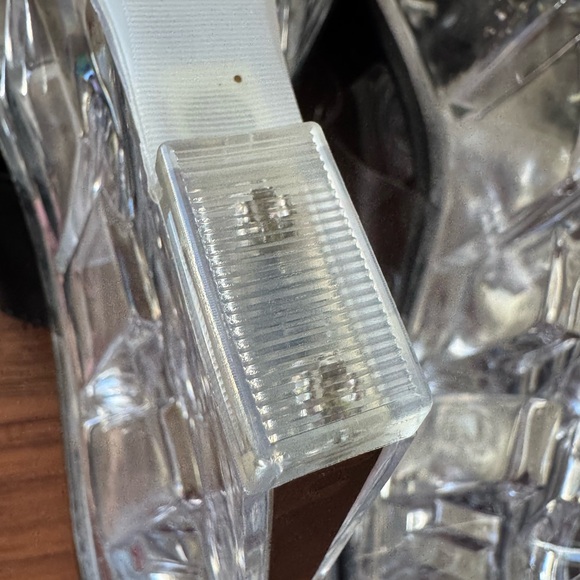 Clear Platform Black Butterfly Wedge Sandals - Size 8.5/9 - Picture 8 of 16